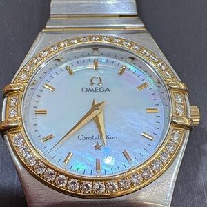 Omega Women's Constellation Watch - Gold and Silver with Diamond Accents